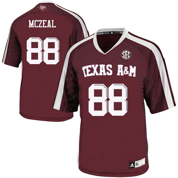 Men #88 Keynel McZeal Texas A&M Aggies College Football Jerseys Sale-Maroon